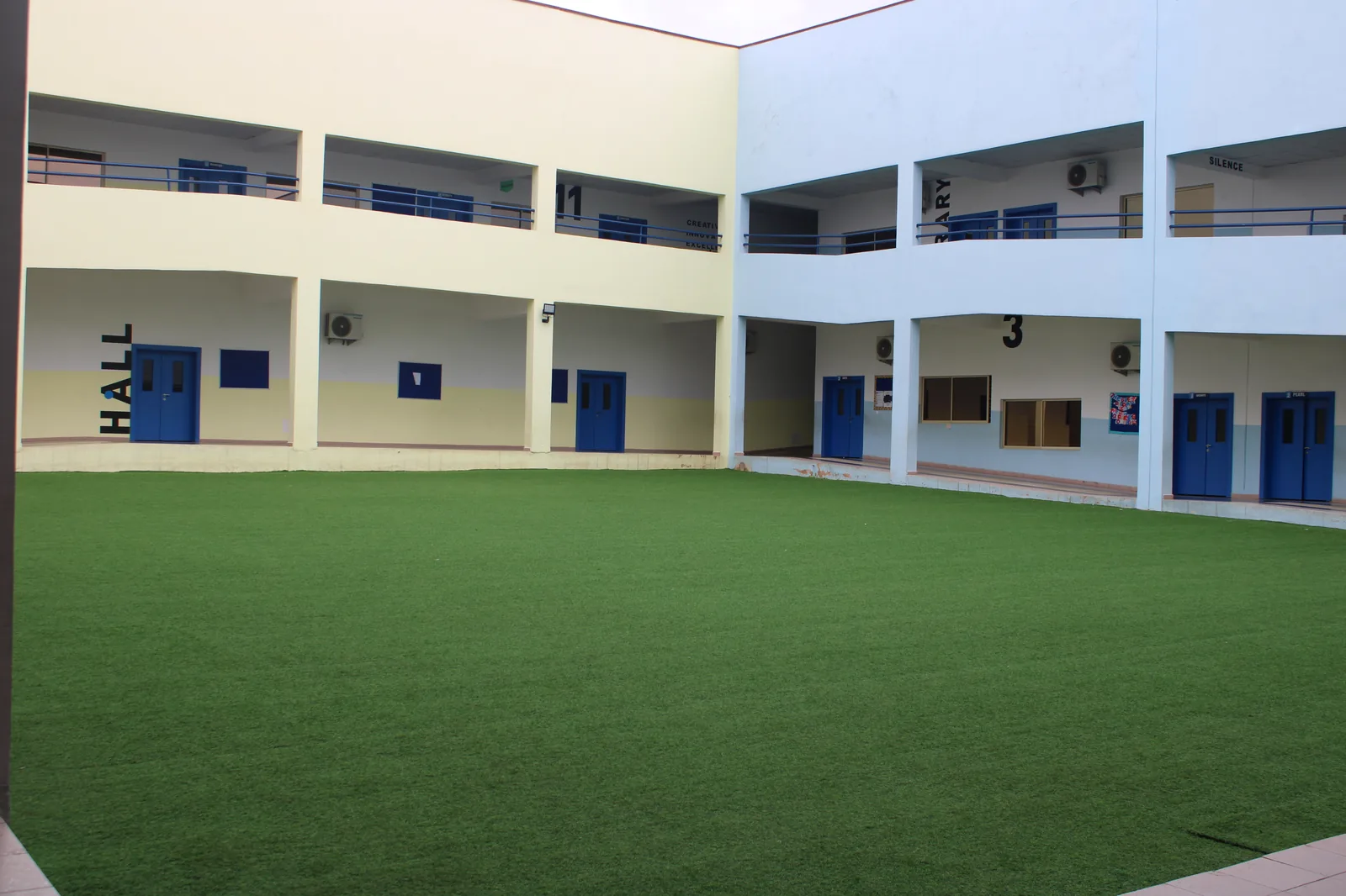 School field at The Wins School
